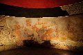 Fresque sur le pourtour int&eacute;rieur dans la chambre fun&eacute;raire, tombe d&#039;Alexandrovo Les fresques Tombe thrace d'Alexandrovo