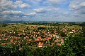 Vue panoramique sur le village de Mezek depuis la forteresse byzantine qui le surplombe
